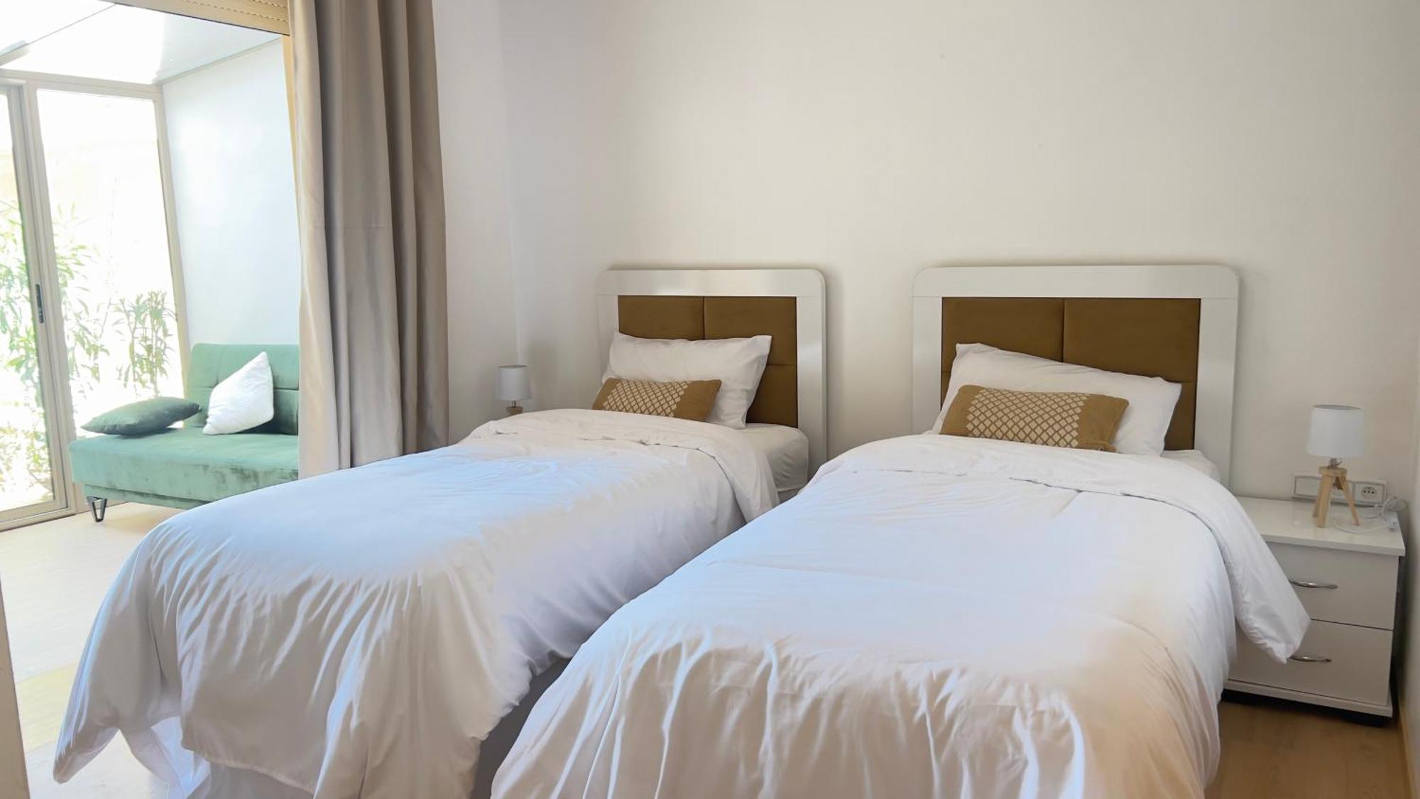 Appartement De Luxe Avec Jardin Vue Sur La Piscine Golf Securise 24H Sur 24 A 5 Minutes De L Aeroport Marrakesh Esterno foto
