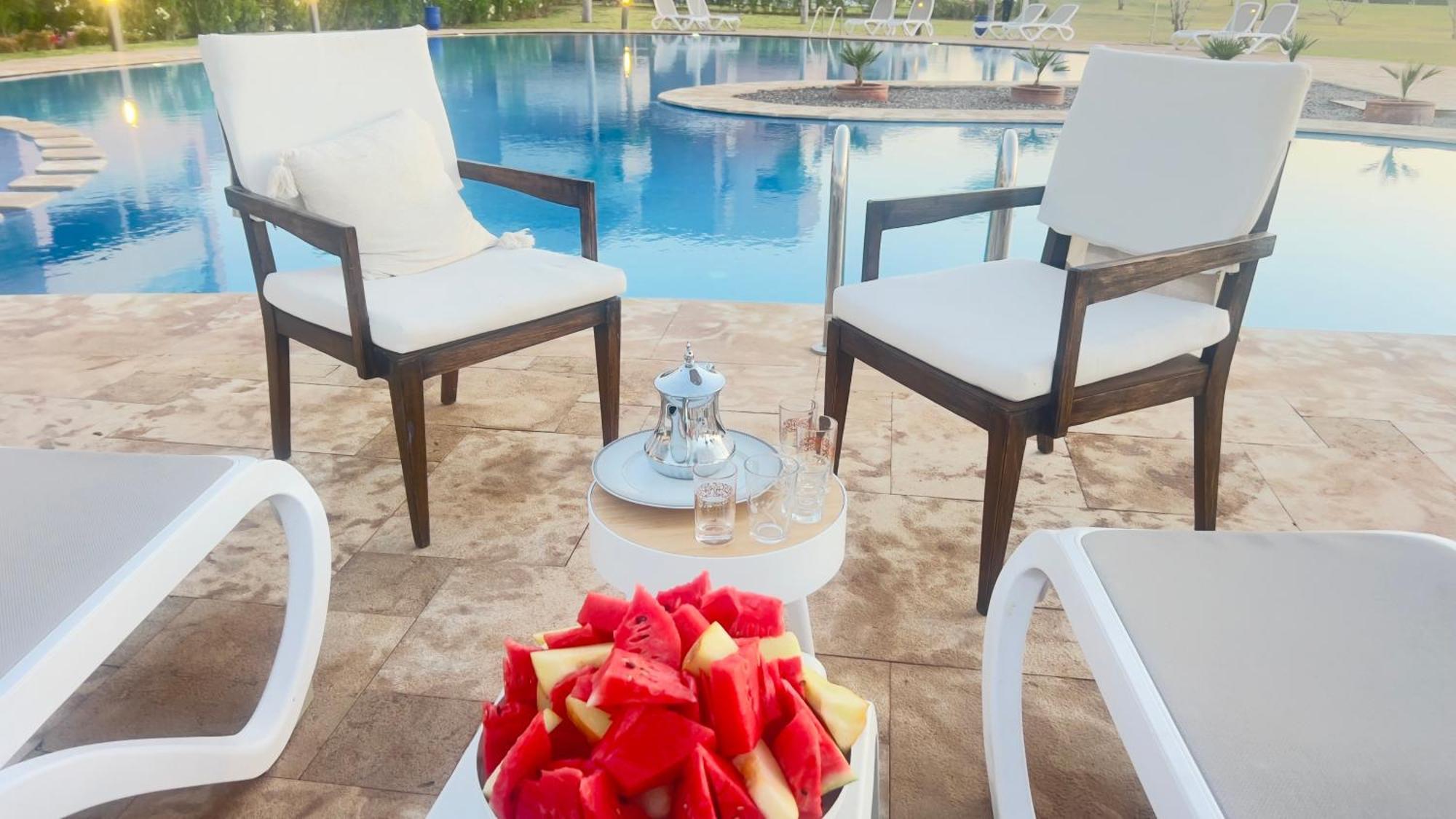 Appartement De Luxe Avec Jardin Vue Sur La Piscine Golf Securise 24H Sur 24 A 5 Minutes De L Aeroport Marrakesh Esterno foto