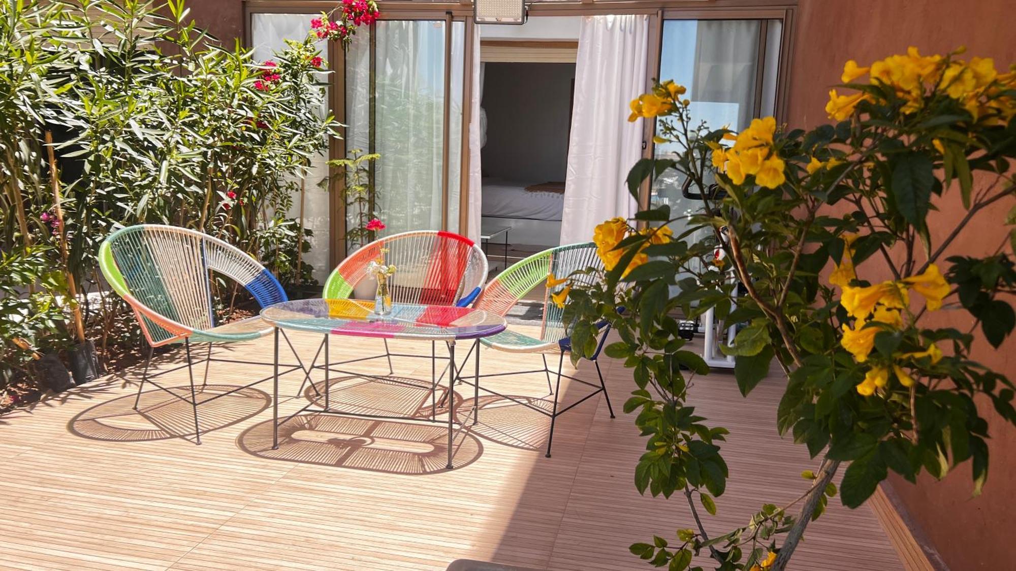Appartement De Luxe Avec Jardin Vue Sur La Piscine Golf Securise 24H Sur 24 A 5 Minutes De L Aeroport Marrakesh Esterno foto
